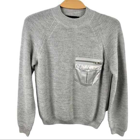 Peak Performance Grey Code Crew Alpaca Wool Blend Sweater Size S - Picture 3 of 7